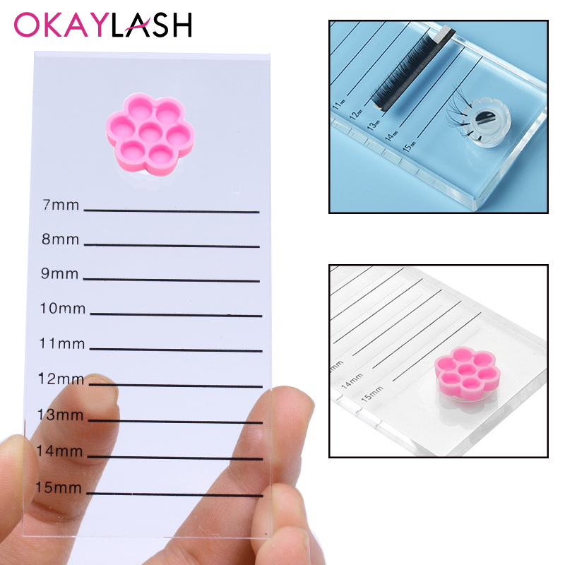 Eyelash Extension London - คริสตัล Eyelash EXTENSION Scale BOARD Mark