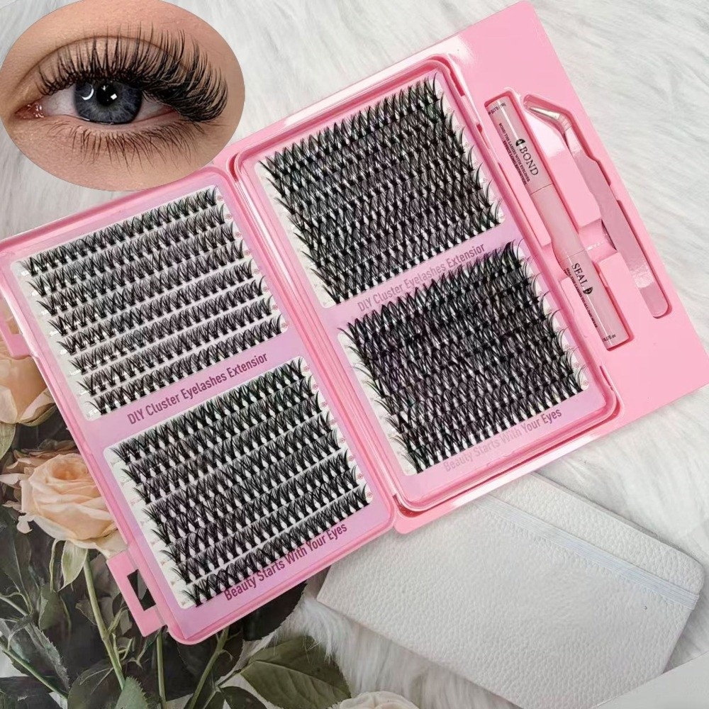 Eyelash Extension Natural Look - ขนตาปลอมแบบหนา ยาว ใหม่ล่าสุด ให้ลุคธรรมชาติ 30D/40D/50D/60D ขนตาปลอมแบบเป็นช่อ