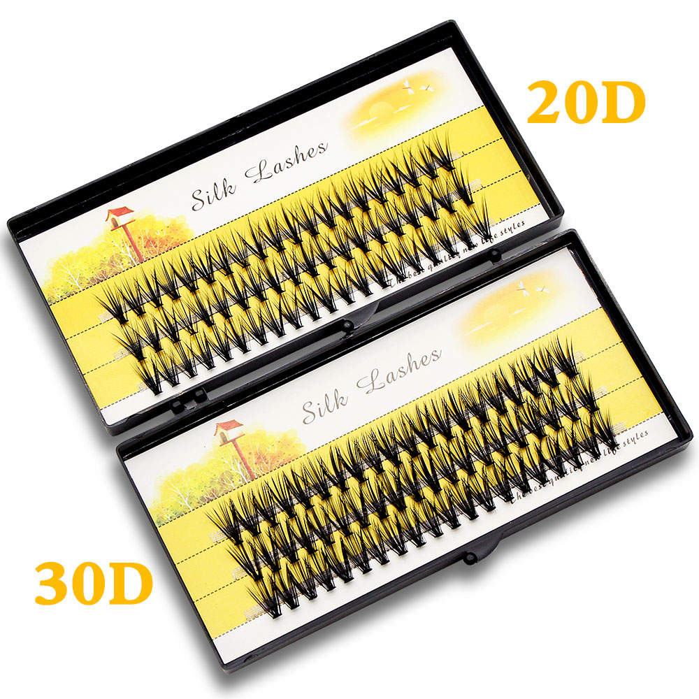 ขนตาปลอมแบบช่อ 60 ช่อ สีดำ ขนม - Eyelash Extension For Asian Eyes บทวิจารณ์และราคา