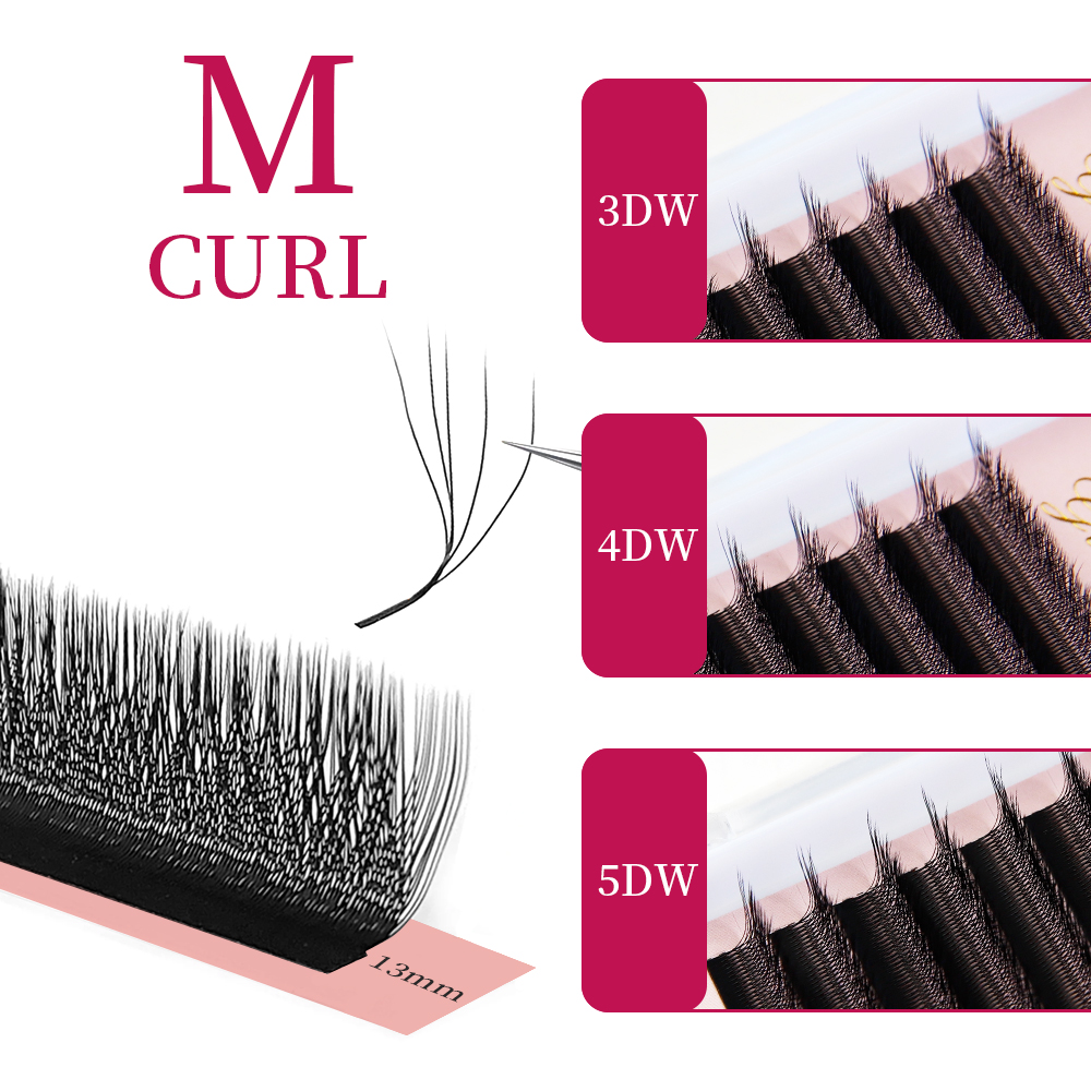 ขนตาปลอม Goddess W3D 4D 5D M C - Eyelash Extension Human Hair บทวิจารณ์และราคา
