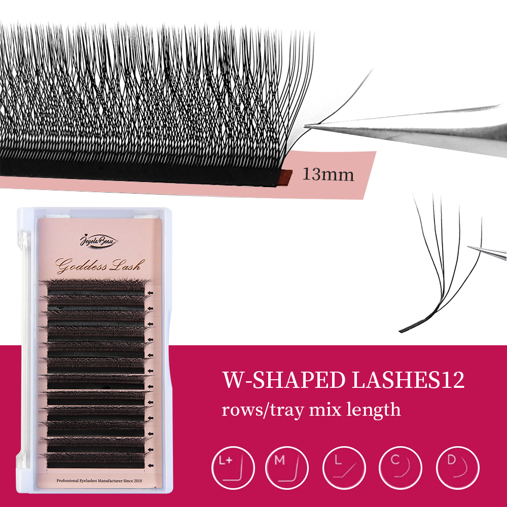 ขนตาปลอม Goddess W3D 4D 5D M C - Eyelash Extension Human Hair บทวิจารณ์และราคา
