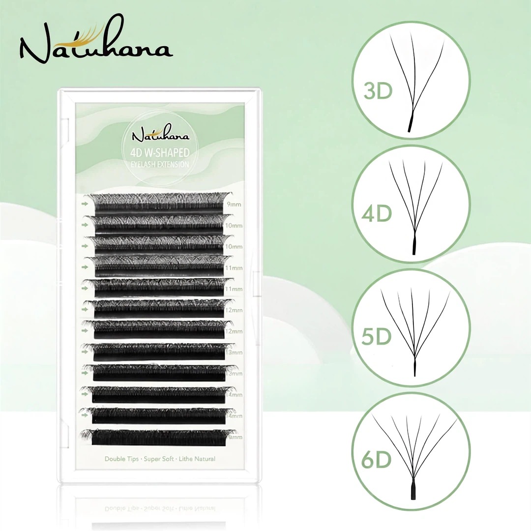3D 4D 5D 6D W Shaped Clover ขน - Eyelash Extension Russian บทวิจารณ์และราคา