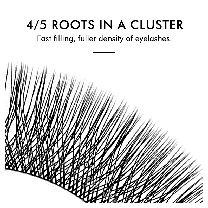 3D 4D 5D 6D W Shaped Clover ขน - Eyelash Extension Russian บทวิจารณ์และราคา